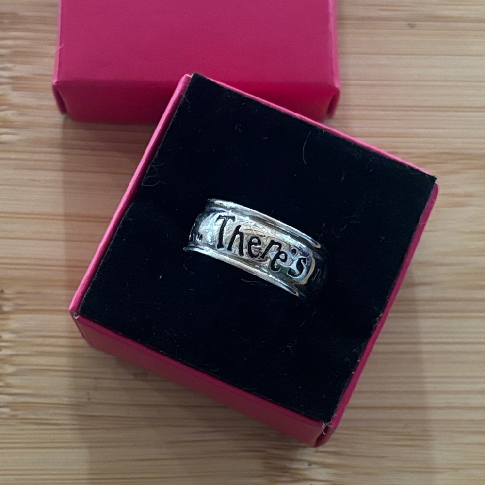 Sterling Silver 925 The Wizard of Oz “There’s No Place Like Home” Band Ring - Picture 4 of 14